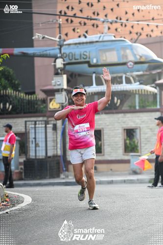 Race photo from Smartfren Run 2025 