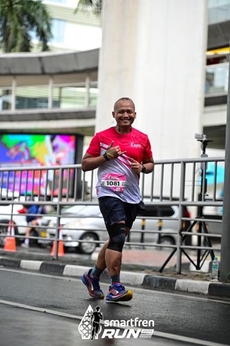 Race photo from Smartfren Run 2024