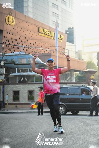 Race photo from Smartfren Run 2025 