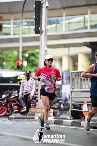 Race photo from Smartfren Run 2024