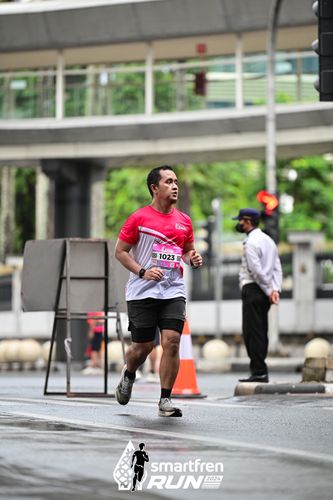 Race photo from Smartfren Run 2024