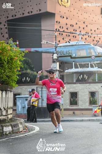 Race photo from Smartfren Run 2025 