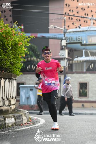 Race photo from Smartfren Run 2025 