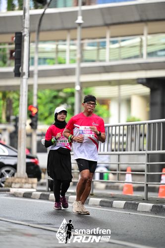 Race photo from Smartfren Run 2024