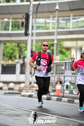 Race photo from Smartfren Run 2024