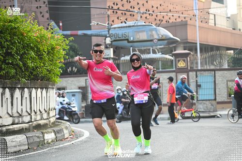 Race photo from Smartfren Run 2025 