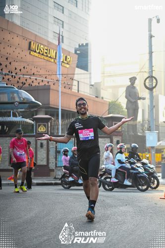 Race photo from Smartfren Run 2025 