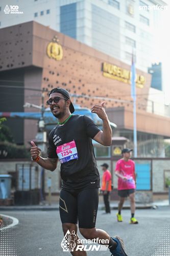 Race photo from Smartfren Run 2025 