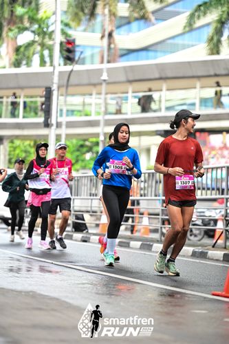 Race photo from Smartfren Run 2024