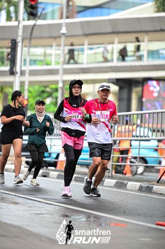 Race photo from Smartfren Run 2024