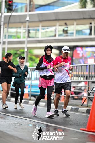 Race photo from Smartfren Run 2024