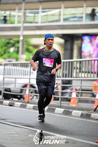 Race photo from Smartfren Run 2024
