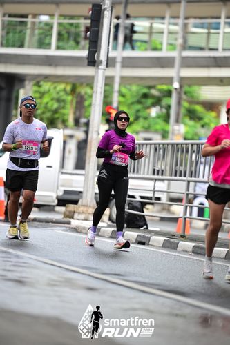 Race photo from Smartfren Run 2024