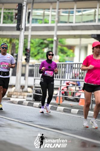 Race photo from Smartfren Run 2024
