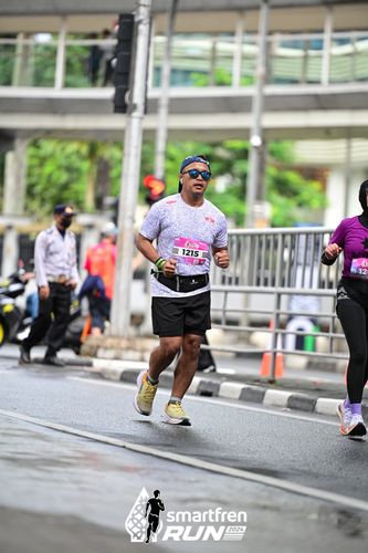Race photo from Smartfren Run 2024
