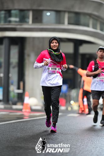 Race photo from Smartfren Run 2024
