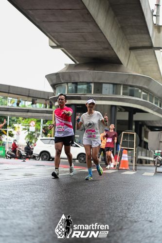 Race photo from Smartfren Run 2024