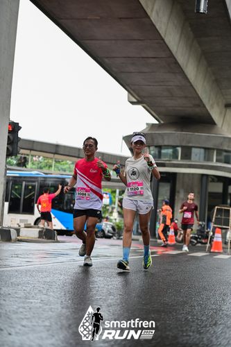 Race photo from Smartfren Run 2024