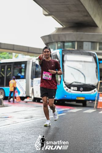 Race photo from Smartfren Run 2024