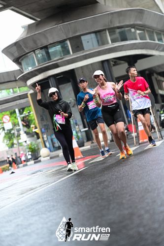 Race photo from Smartfren Run 2024