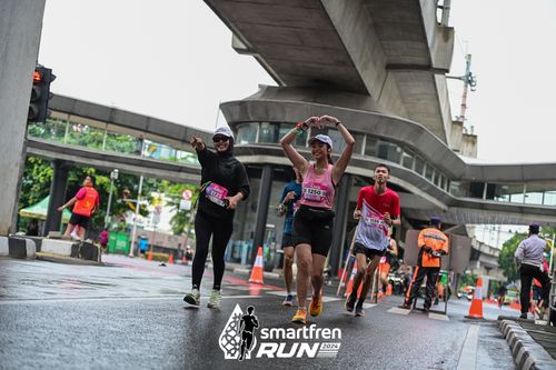 Race photo from Smartfren Run 2024