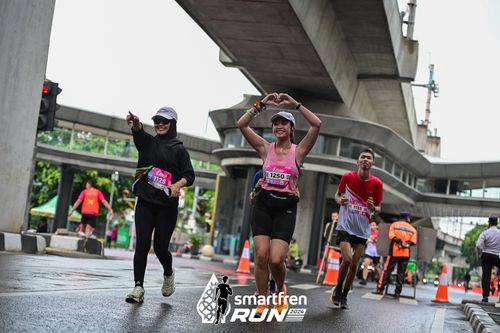 Race photo from Smartfren Run 2024