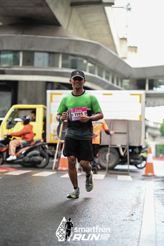 Race photo from Smartfren Run 2024