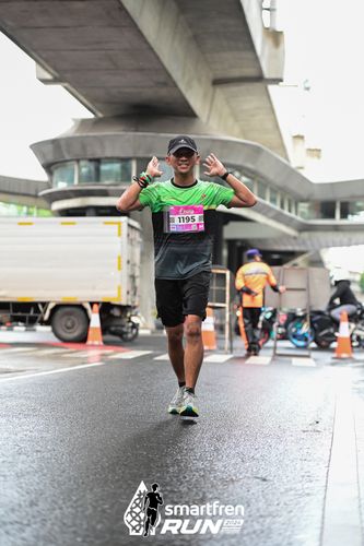 Race photo from Smartfren Run 2024
