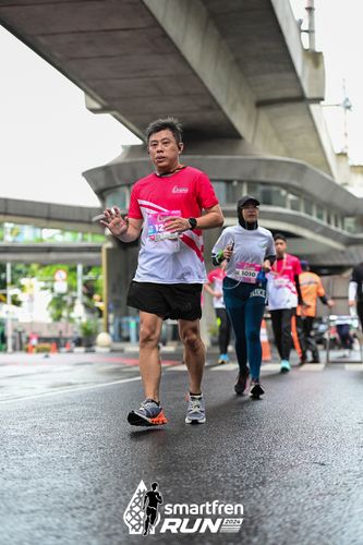Race photo from Smartfren Run 2024