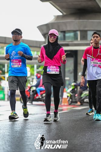 Race photo from Smartfren Run 2024