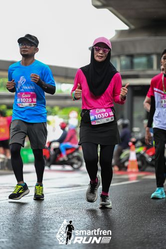 Race photo from Smartfren Run 2024