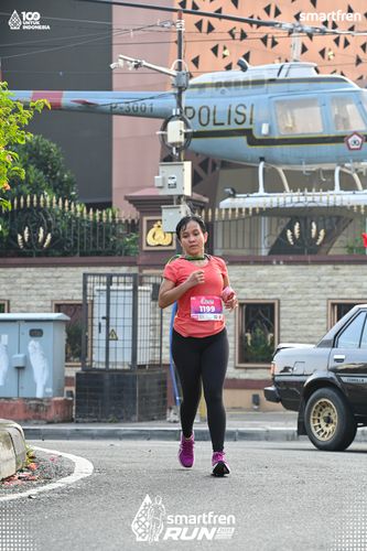 Race photo from Smartfren Run 2025 