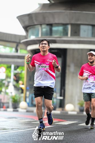 Race photo from Smartfren Run 2024
