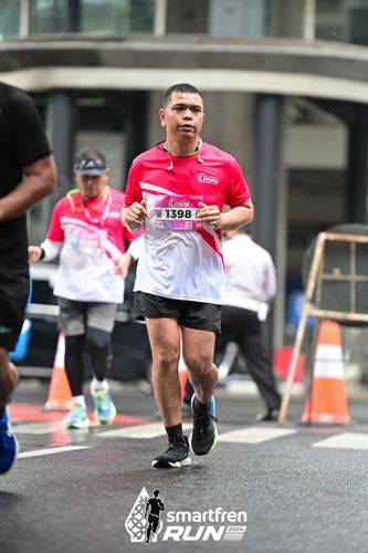 Race photo from Smartfren Run 2024