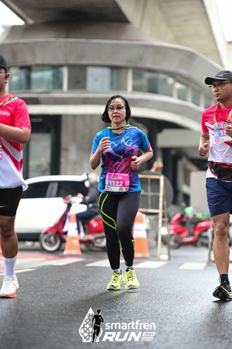 Race photo from Smartfren Run 2024