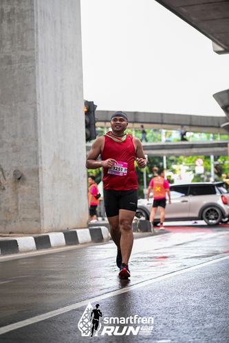 Race photo from Smartfren Run 2024