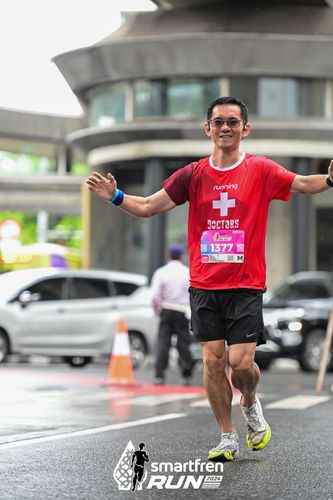 Race photo from Smartfren Run 2024