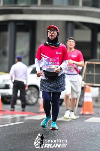 Race photo from Smartfren Run 2024