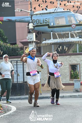 Race photo from Smartfren Run 2025 