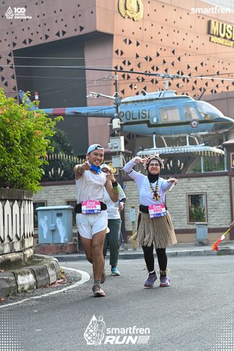 Race photo from Smartfren Run 2025 