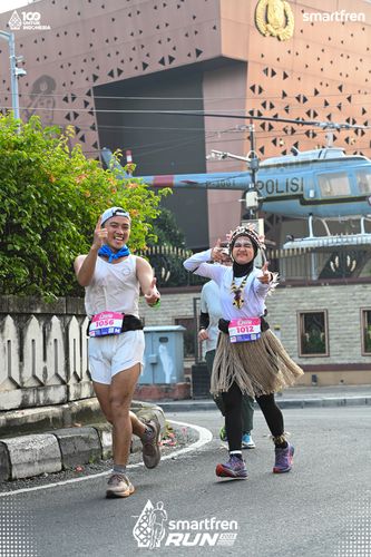 Race photo from Smartfren Run 2025 