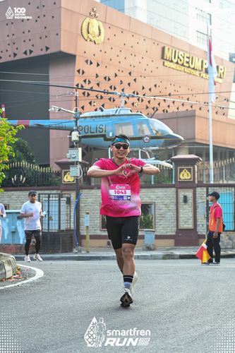 Race photo from Smartfren Run 2025 