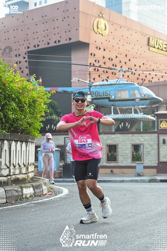 Race photo from Smartfren Run 2025 