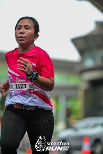 Race photo from Smartfren Run 2024