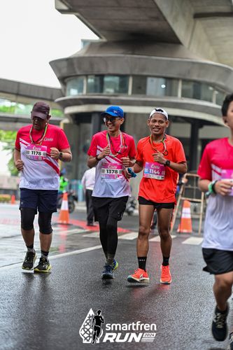 Race photo from Smartfren Run 2024