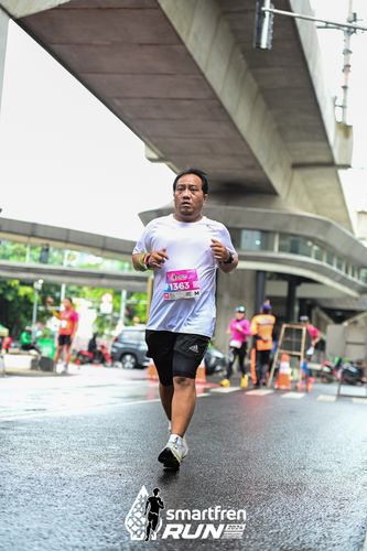 Race photo from Smartfren Run 2024