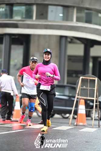 Race photo from Smartfren Run 2024