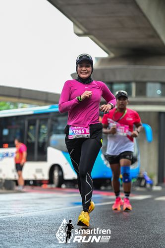 Race photo from Smartfren Run 2024