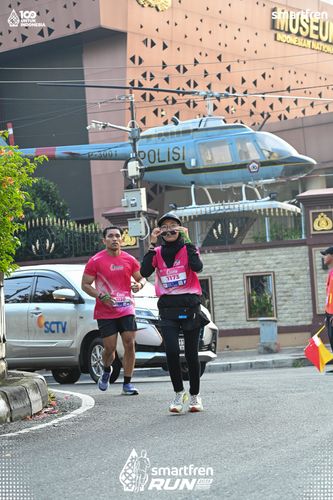 Race photo from Smartfren Run 2025 