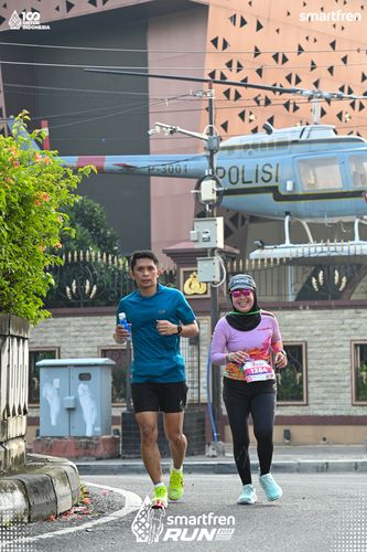 Race photo from Smartfren Run 2025 